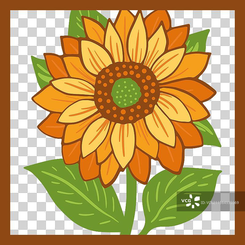 分层花卉剪纸图片素材