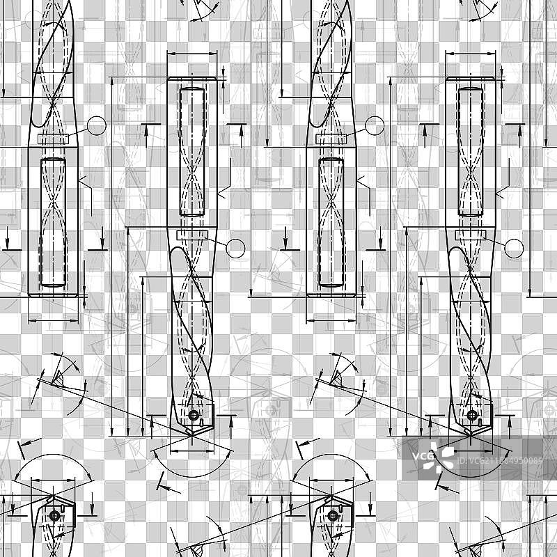 棕褐色的机械工程图纸图片素材
