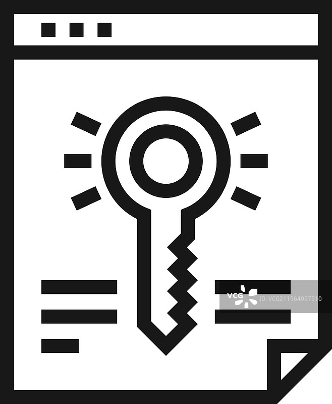 扁平线条网页图标概念图片素材