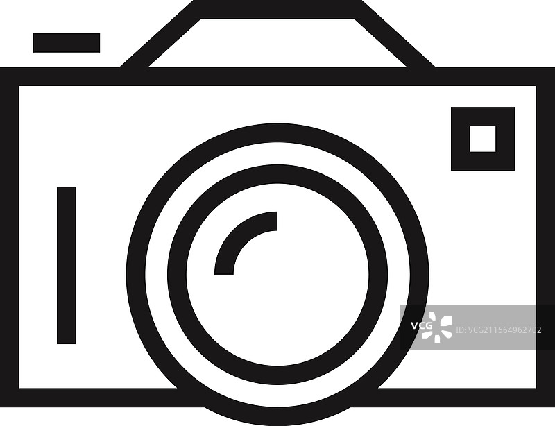 摄影扁平线条网页图标概念图片素材