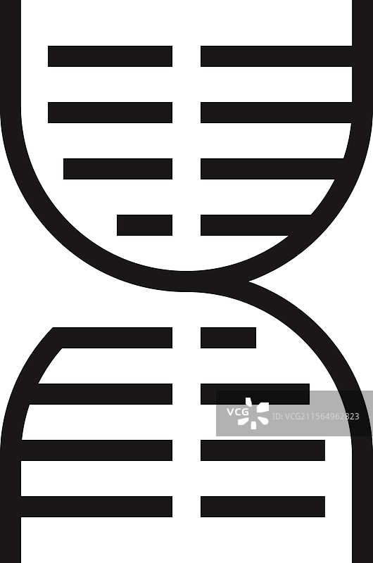 遗传学平面线条网页图标概念图片素材