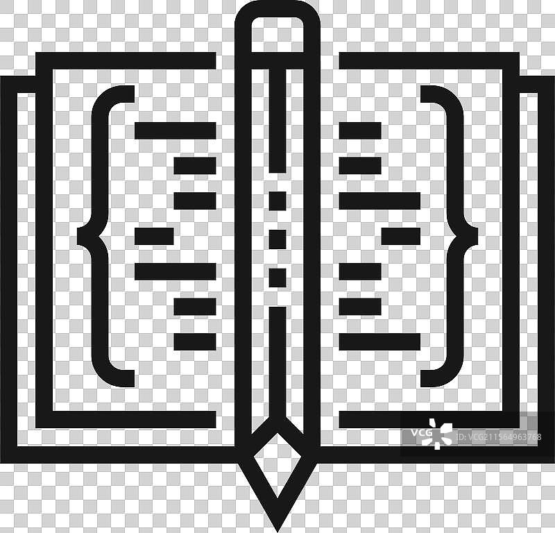 目录扁平线网页图标概念图片素材