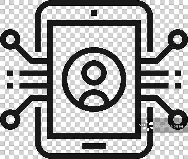 用户体验开发扁平线条网页图标概念图片素材