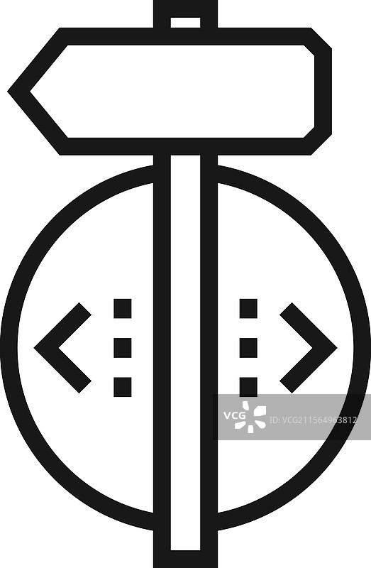 构建扁平线条网页图标概念图片素材