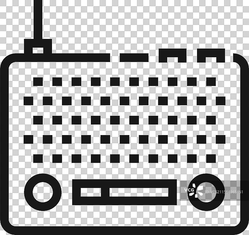 无线电平线网页图标概念图片素材