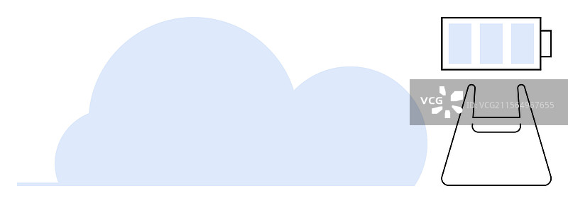 现代云存储和数据访问概念图片素材