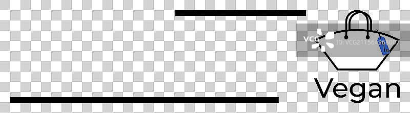 素食手袋旁边有环保标签图片素材