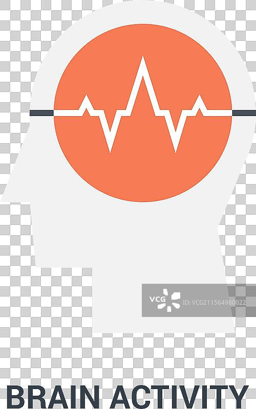 大脑活动图标概念图片素材