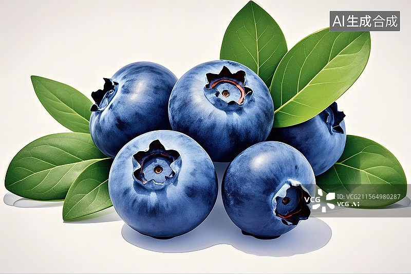 【AI数字艺术】健康的水果蓝莓高清图片图片素材