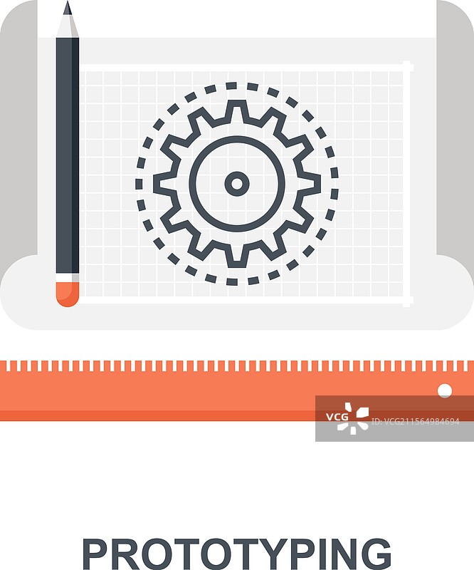 原型设计概念扁平图标设计概念图片素材