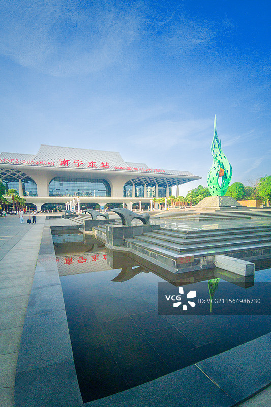 广西南宁东高铁站图片素材