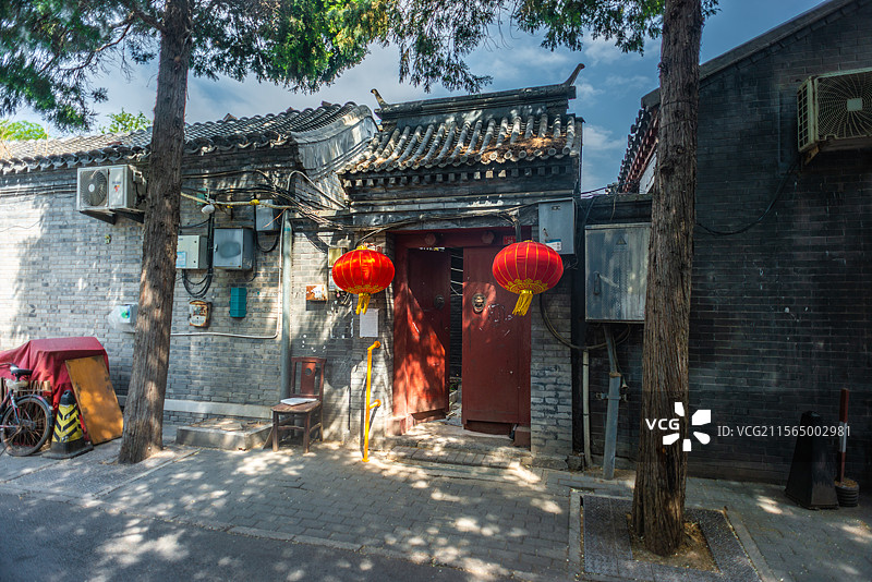 北京胡同毡子胡同图片素材