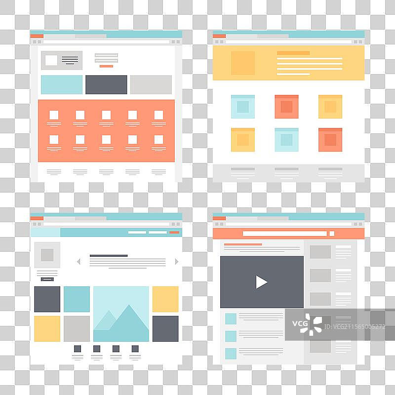 网页模板概念图片素材