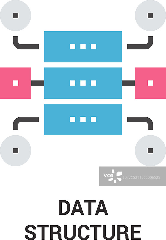 数据结构扁平图标设计概念图片素材