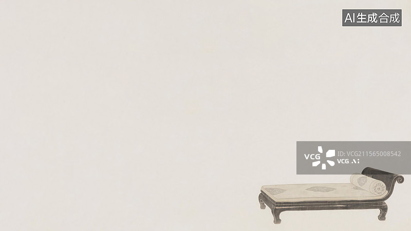 【AI数字艺术】水墨画静物背景右下图片素材