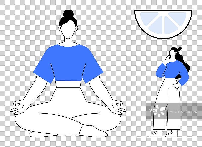 平静的冥想和深思熟虑图片素材