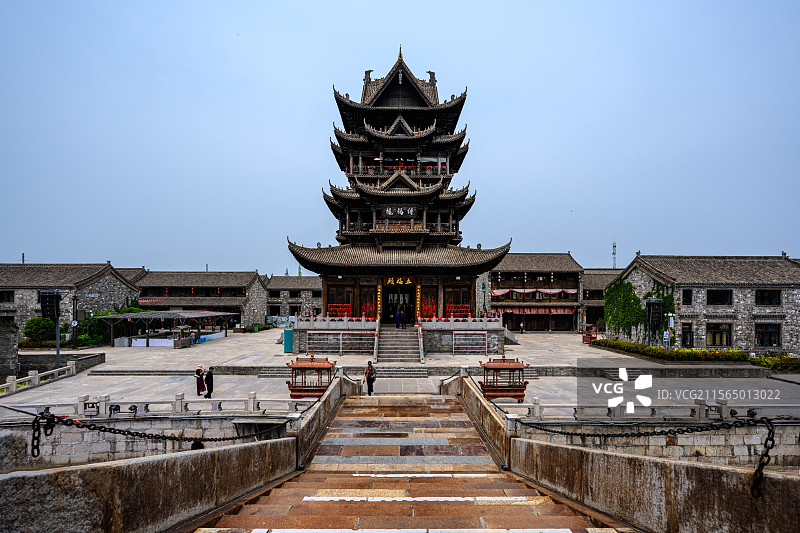 安徽全椒太平古镇缙福楼图片素材