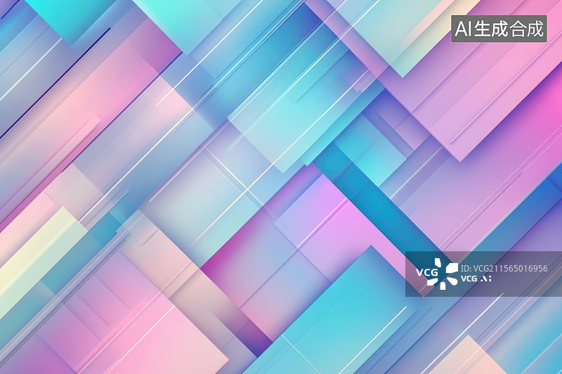 【AI数字艺术】炫彩几何斜纹渐变抽象背景图片素材