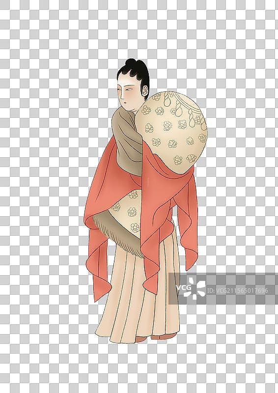 古风仕女元素图片素材