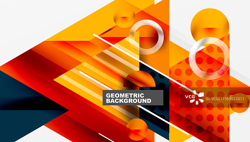 现代几何背景 - 重叠图片素材