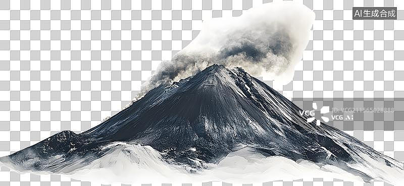 【AI数字艺术】火山喷发灾害元素图片素材