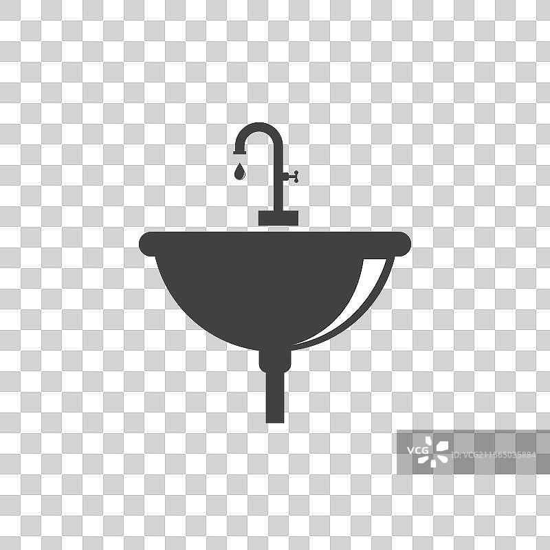 带水龙头的水槽图片素材