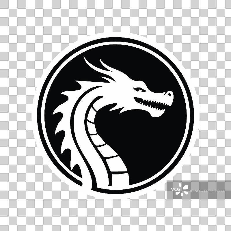 阿兹特克龙标志概念图片素材