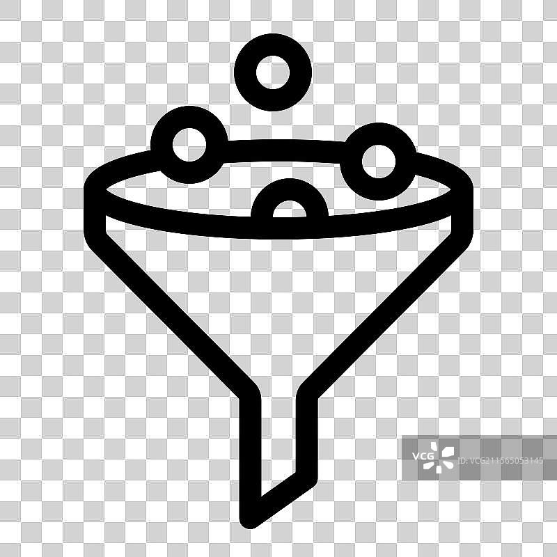 漏斗线条图标图片素材