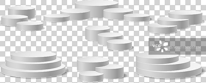 白色空白圆形讲台图片素材