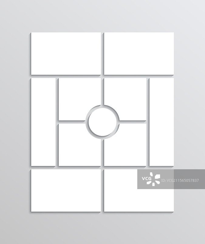 情绪板拼贴模板马赛克相框图片素材