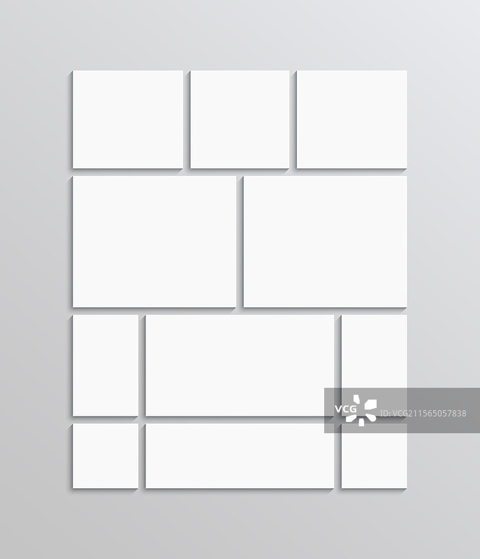 马赛克照片模板情绪板背景图片素材