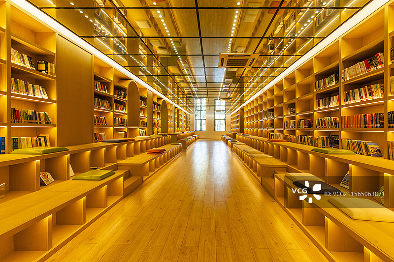 杭州浙江大学附属中学图书馆图片素材