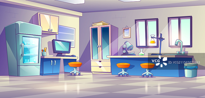 化学实验室内部图片素材