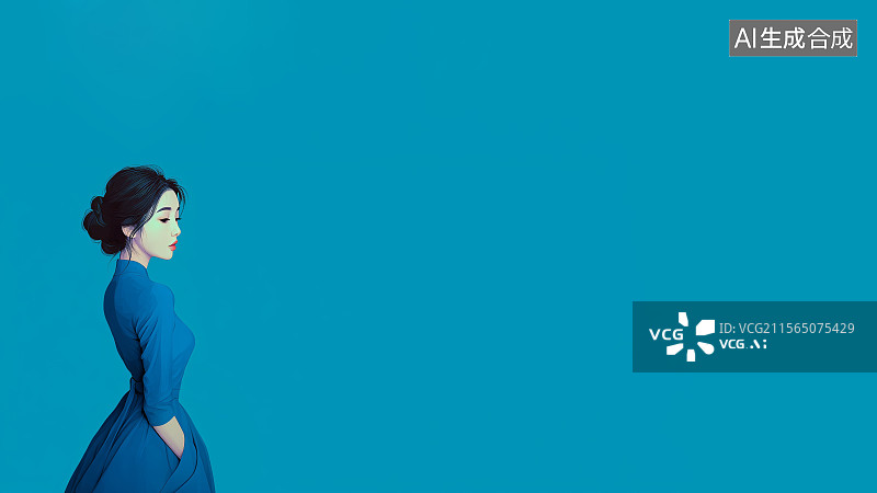 【AI数字艺术】2D卡通左下图片素材