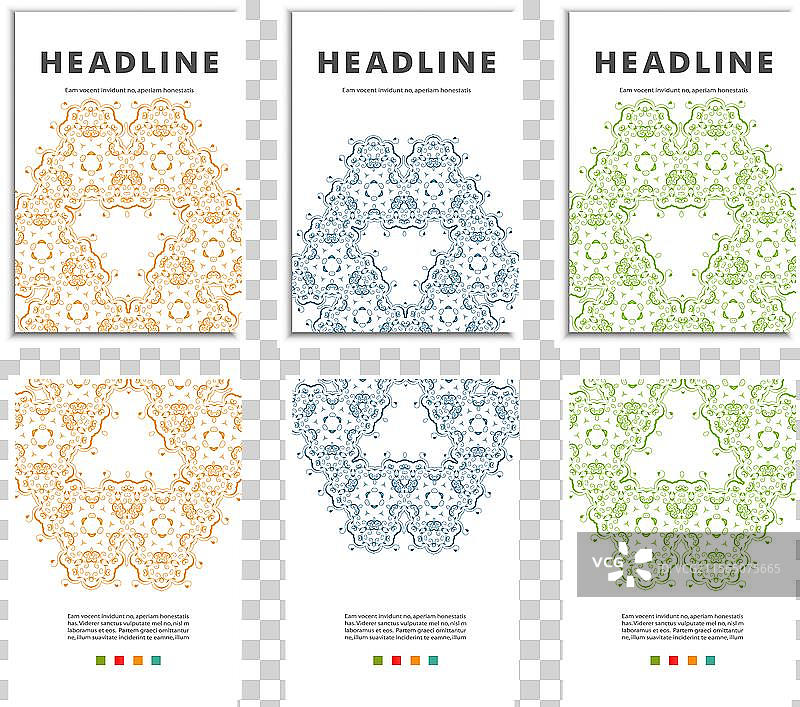 抽象图案的套件图片素材