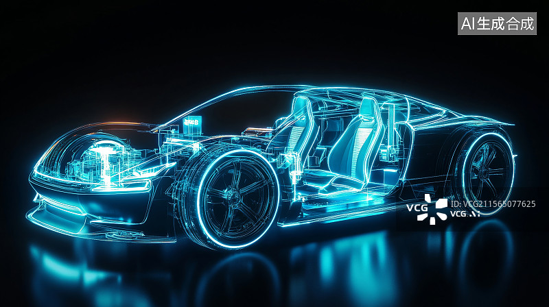 【AI数字艺术】未来城市共享交通概念图片素材