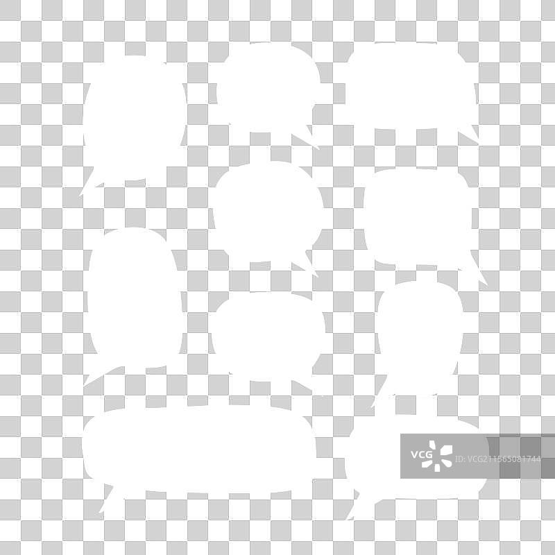 对话气泡套装图片素材