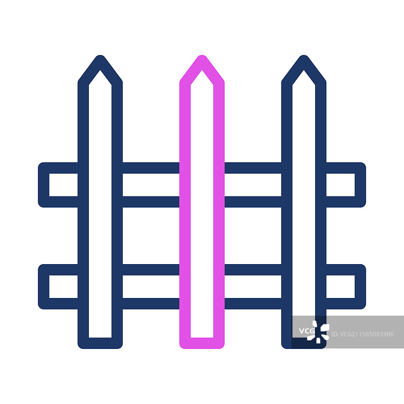 独特颜色的美学围栏图片素材