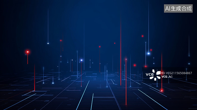 【AI数字艺术】未来科技网络空间图片素材