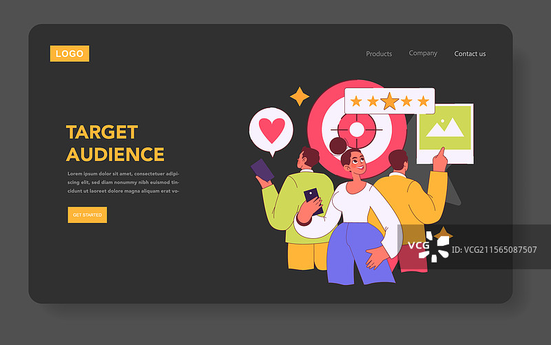 客户参与扁平化图示图片素材