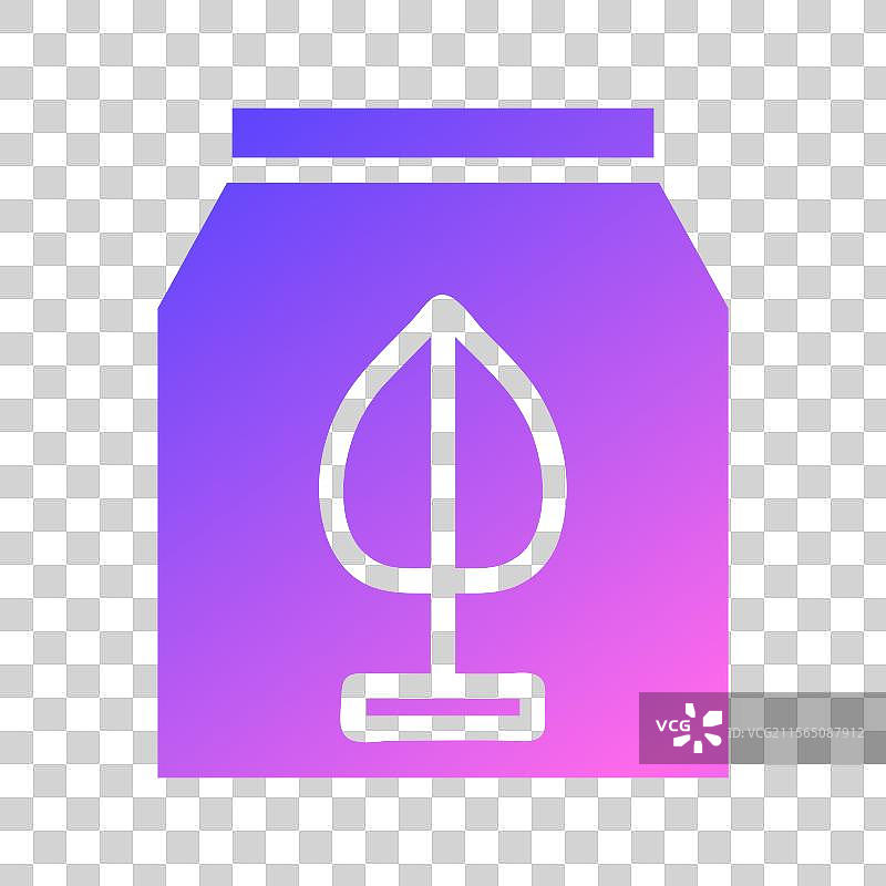 种子包图标与渐变背景图片素材