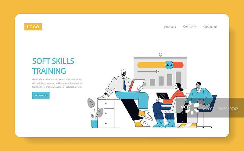 软技能培训平面设计图片素材