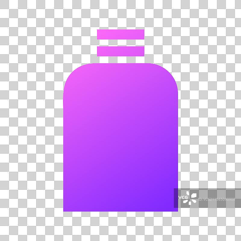 现代设计的优雅渐变瓶子图标图片素材