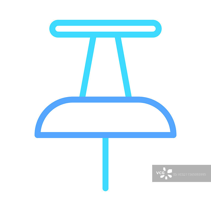 蓝色渐变线推针图片素材