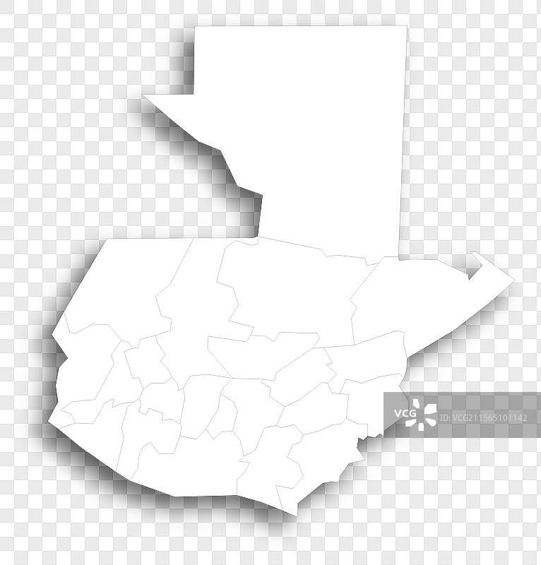 危地马拉行政区划政治地图图片素材