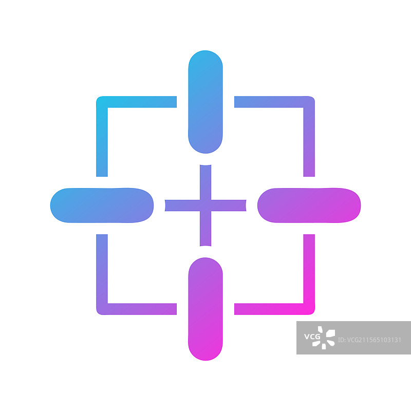 现代靶标图标象征着精准与专注图片素材