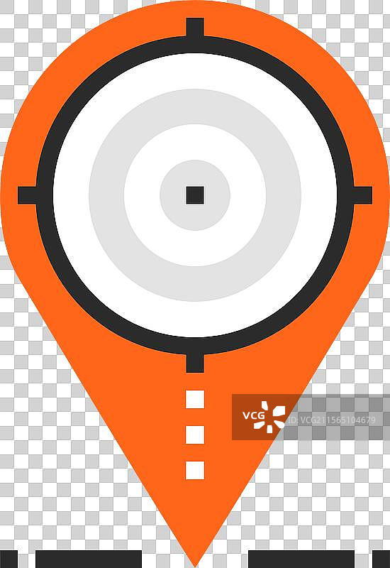 位置定位扁平线条网页图标概念图片素材