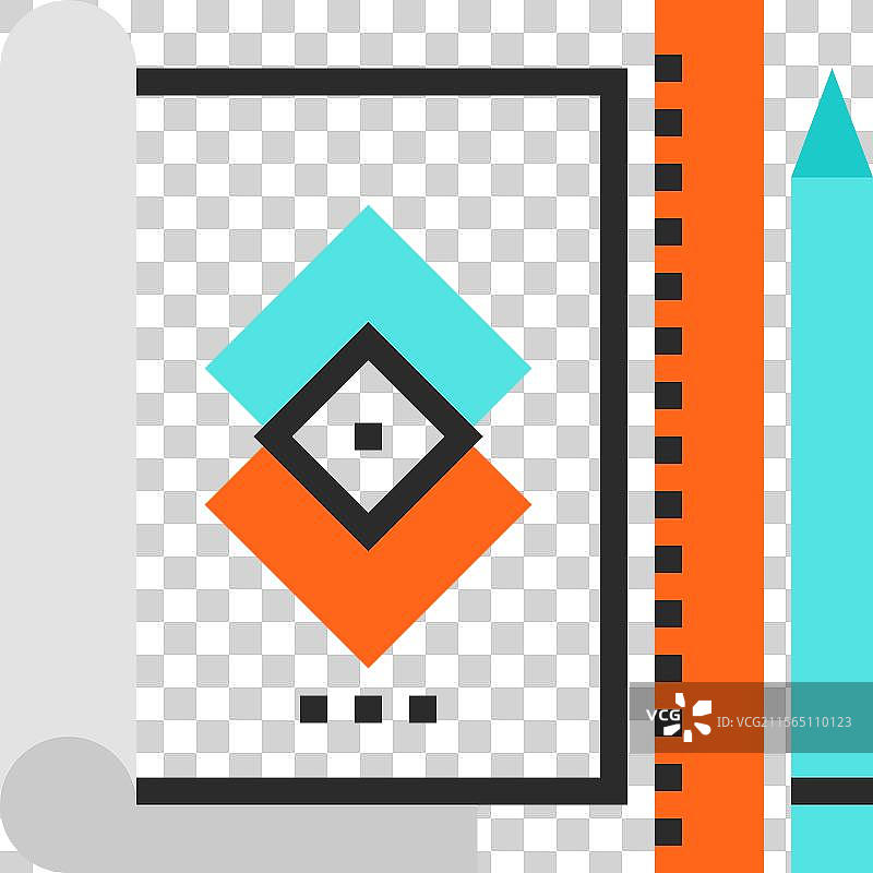 平面线条网页图标概念草图图片素材