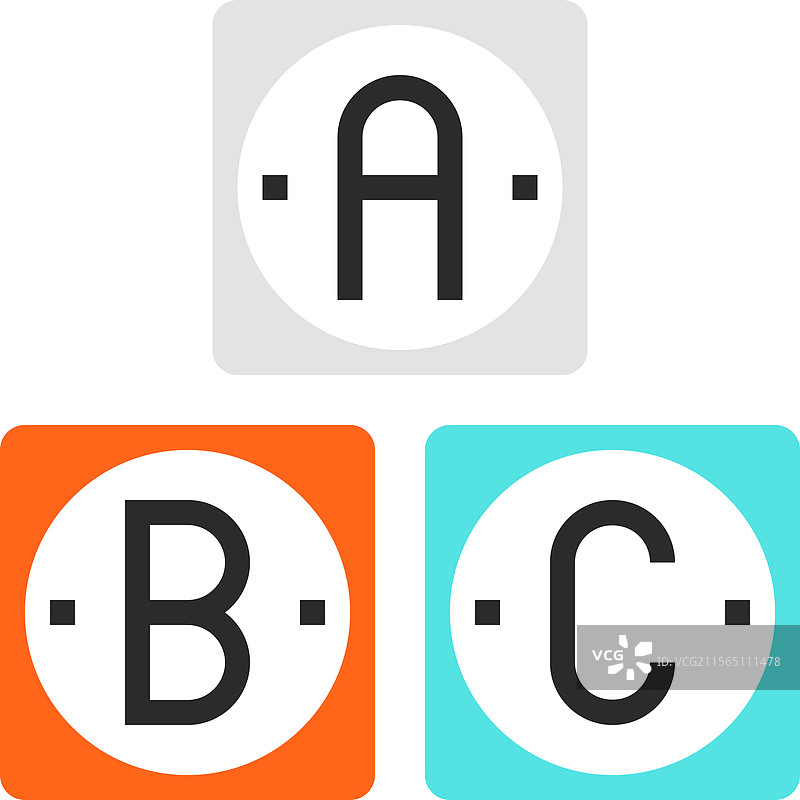 基础知识扁平线条网页图标概念图片素材