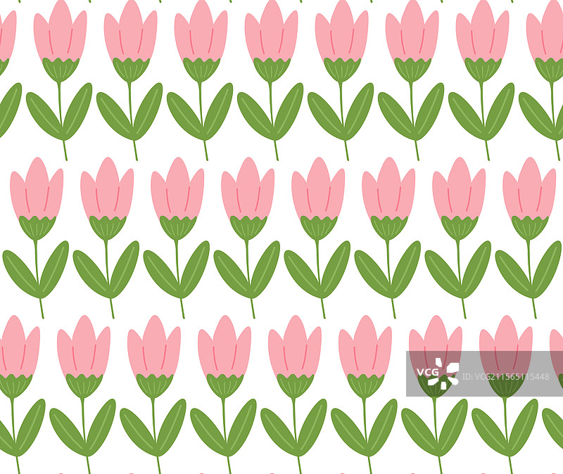 可爱的春季重复简单手绘风格图片素材